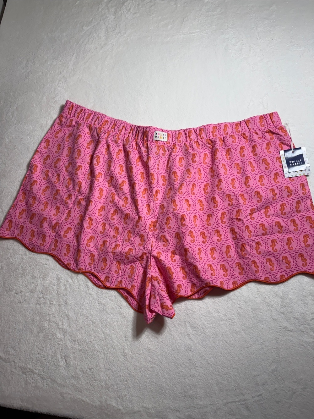Roller Rabbit X Target Pink Seahorse Print Cotton Sleep Shorts